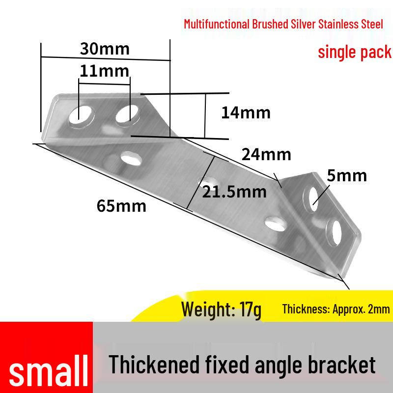 Reinforced 90° Right Angle Bracket for Cabinets, Beds, and Corner Support