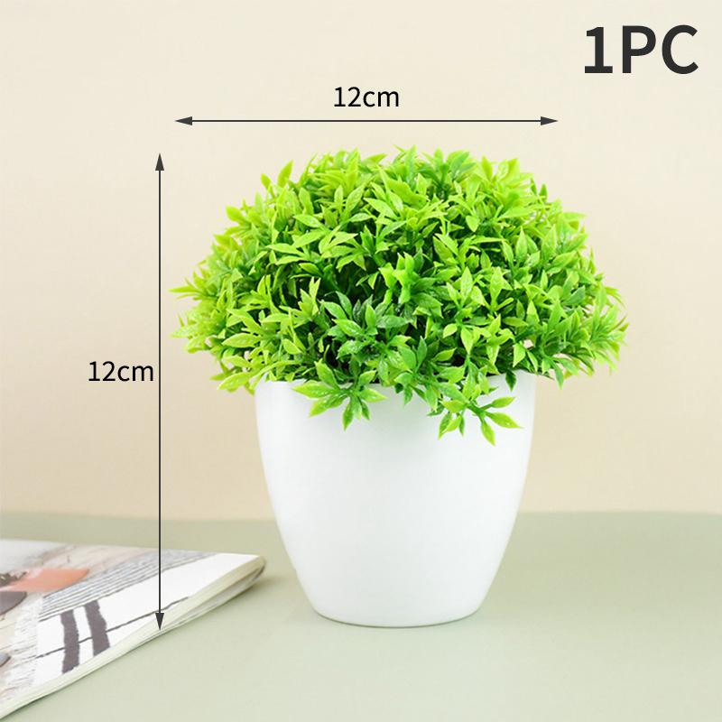 Artificial Plant Pot Household Tabletop Ornaments Simulation Green Plants Small Trees And Grass Multi-Style Garden Decoration