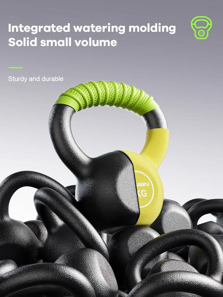 Mini Coated Kettlebell Solid Iron For Glute Workout Home Fitness Equipment Women Men Exercise Training Gear