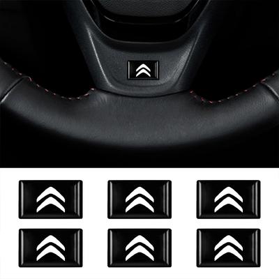 10ks 3D Epoxidové Auto Styling Karoserie Volant Samolepky Znak Nálepka Pro C1 C4 C3 C5 C4L C8 DS3 DS4 Berlingo Picasso VTS