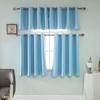 Polyester Black Out Curtain Drop Eyelet Grommet Thermal Insulated Panel Drape for Privacy Protections and Light Control