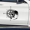 Compass World Map Graphics Vinyl Decal Decoration Auto Tuning Accessories Universal Various Sizes Car Camper RV Body PVC Sticker