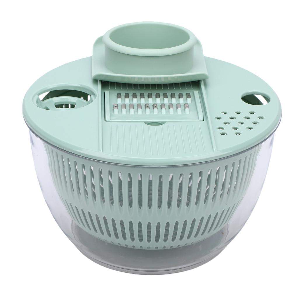 Salad   Large 3 In 1 for Fruits Vegetables Cleaning Drying Cutting with Cutting Board 5 Cutting Heads Egg   Strainer