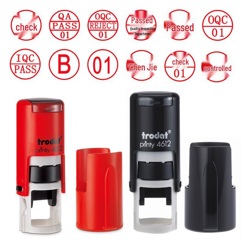 Zhuoda 4612 Multi-Use Stamp: Numeric, OK, Inspected, Qualified, PASS, 10MM, 10,000 Uses