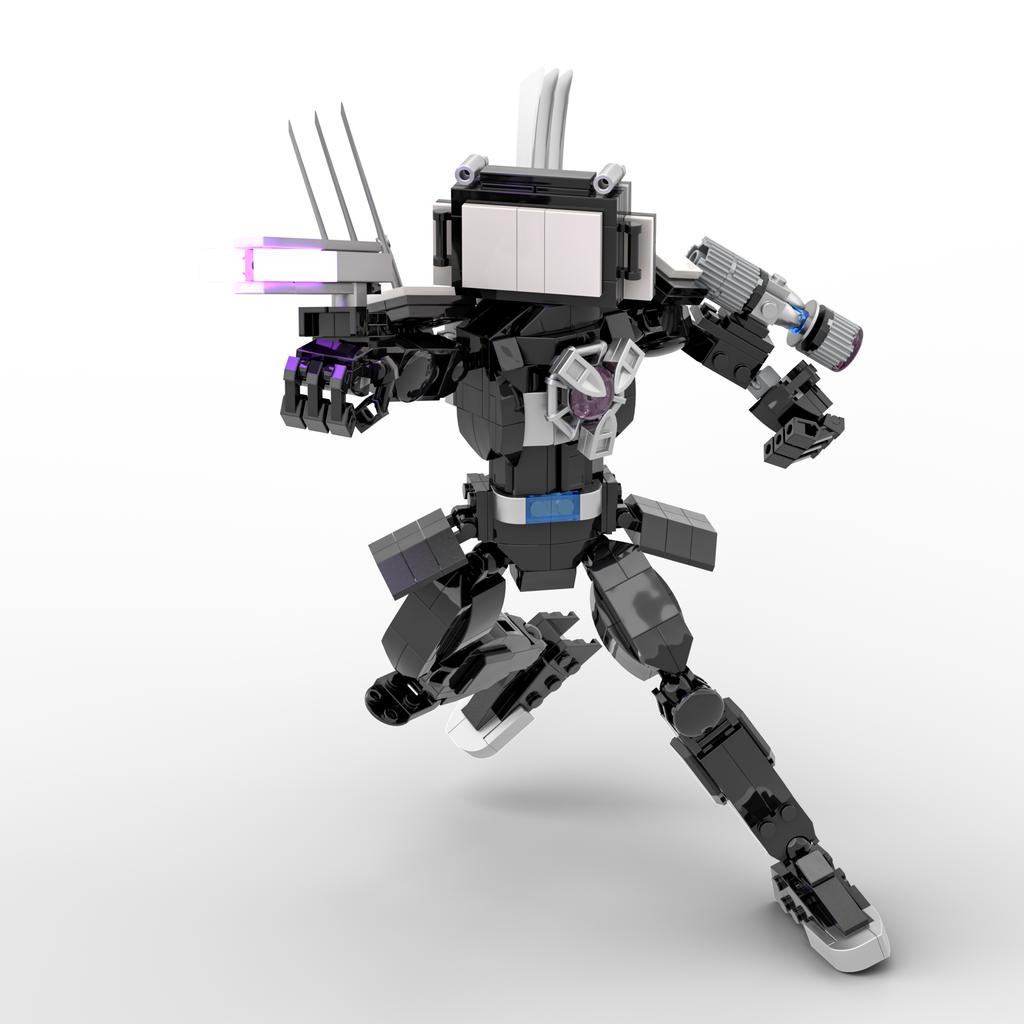 2024 3D Children's Block Plastic Game Designer for Teens and Children Skibidi Toilet 412pcs