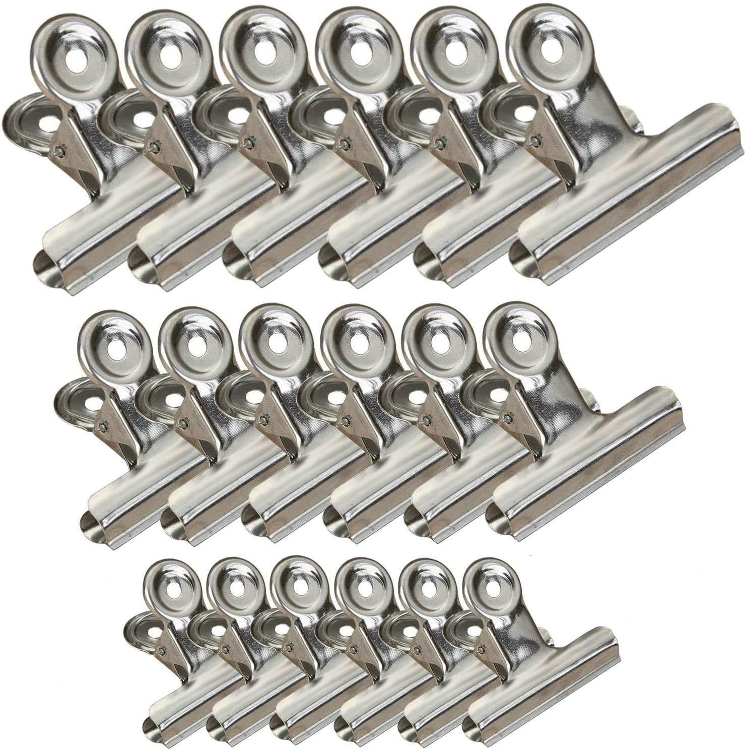 18 Pack Stainless Steel Chip Bag Clips Heavy Duty Food Bags Clamp Clips for Kitchen Office School 3 Sizes3In 25In 2In 3580₽
