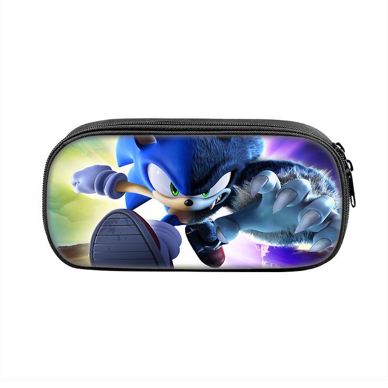 3D Sonic the Hedgehog Pencil Box for Kids - Primary School Stationery Bag