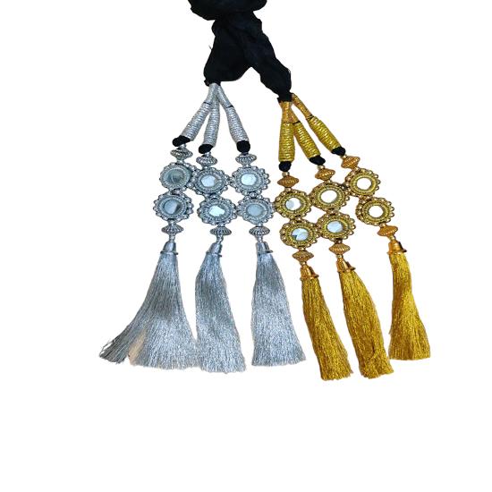 

@ Indian Traditional Hair Choti Paranda Golden And Silver Color For Women Zr763-60%Off