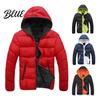 Waterproof Winter Down Men Padded Color Windproof Coat Contrast for Outdoor
