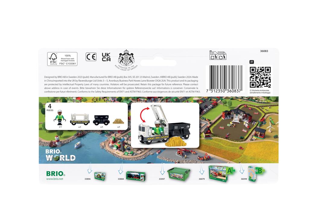 BRIO 2024 Limited Edition Zug 36083, Alter 3+ [Spielzeug, Holzzug, Lokomotive, Waggon, Elektrofahrzeug, Geschenk] (Geburtstag/Weihnachten)]