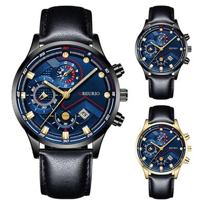 Men's Waterproof Luminous Running Alarm Clock Watch