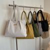 New Corduroy Fashion Tote Bag Large Capacity Simple Casual Shoulder Bag Office Student Handbag