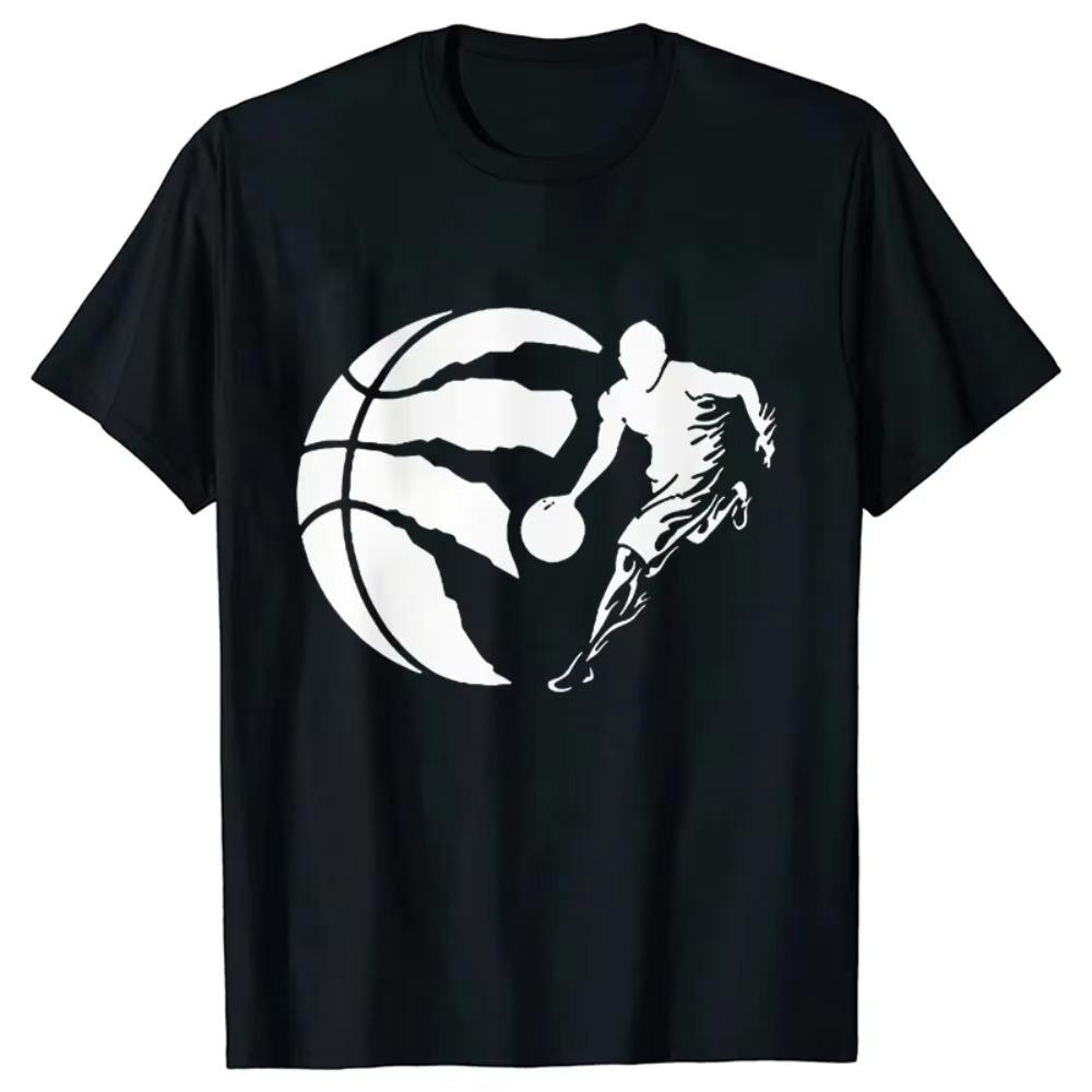 Letnia męska odzież Hip Hop Basketballer T-shirt męski Casual krótki rękaw Streetwear zabawny nadruk graficzny top fajny T-shirt