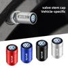 For Volkswagen VW Car Styling Metal Car Tire Valve Caps Dust Prevention Accessories For Volkswagen Passat GTI Jetta R-Line R Pol