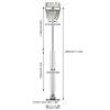 Fixing Plate Iron Head Gas Spring Support Silver Shock Strut Sturdy Cabinet Door Hinge  RV