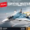 Non-Toxic Sembo Block Armed Fighter Jet Assemblage Building Blocks Kits Moc Military Stealth Aircraft Model Bricks Toy For Christmas Gifts