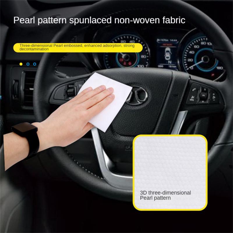 1~8 DB 15 Törlőkendő Autóhoz Gyengéd Multifunkcionális Autóbelső Kiegészítők Belsőtér Tisztító Törlőkendő Univerzális Felület Por Eltávolítás