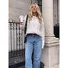 Jesień i zima Nowy sweter Y2K Street Hip Hop Jesienna moda Retro Casual Sweter damski Sweter
