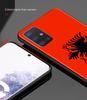 Albania Flag Bear Skeleton Phone Case for Samsung Galaxy A51 A71 A21S A12 A11 A31 A52 A41 A32 5G A72 A02S Silicon Back Cover