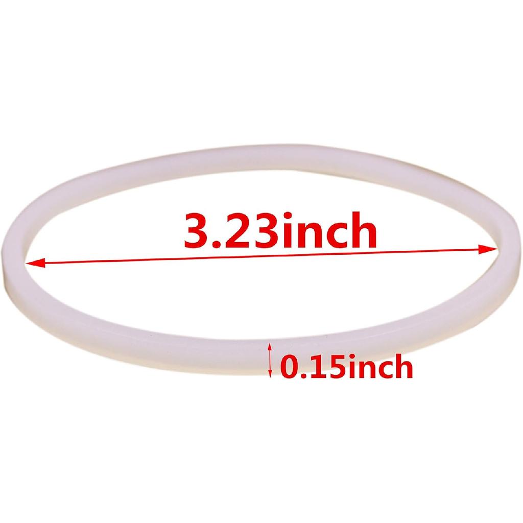 4 Pcs Replacement Parts Rubber Gasket Sealing White O-Ring,Compatible with Ninja Blender (4pcs 3.23inch)