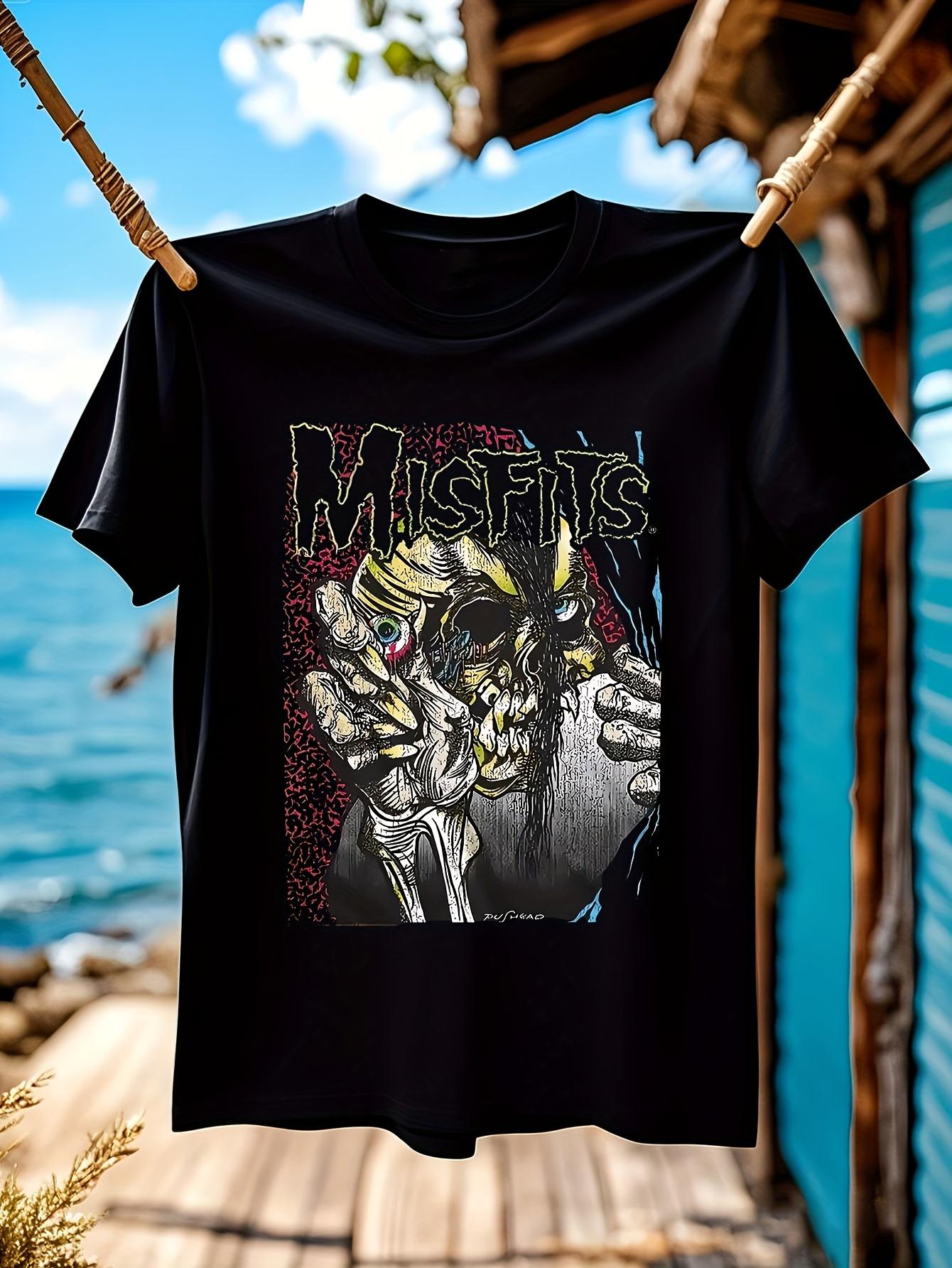 Misfits Eyeball Graphic Tshirt Graphic Tshirt for Men - B... XXXL