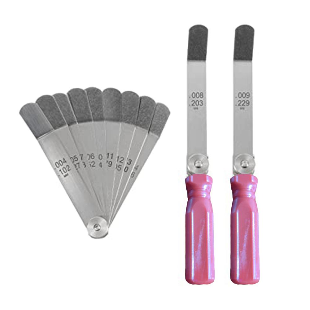 16-Piece Metric And Imperials Thickness Gauge Set For Measuring Vehicle Engine Valve Clearance. Feeler Gauge Adjustment Tool. China Mainland
