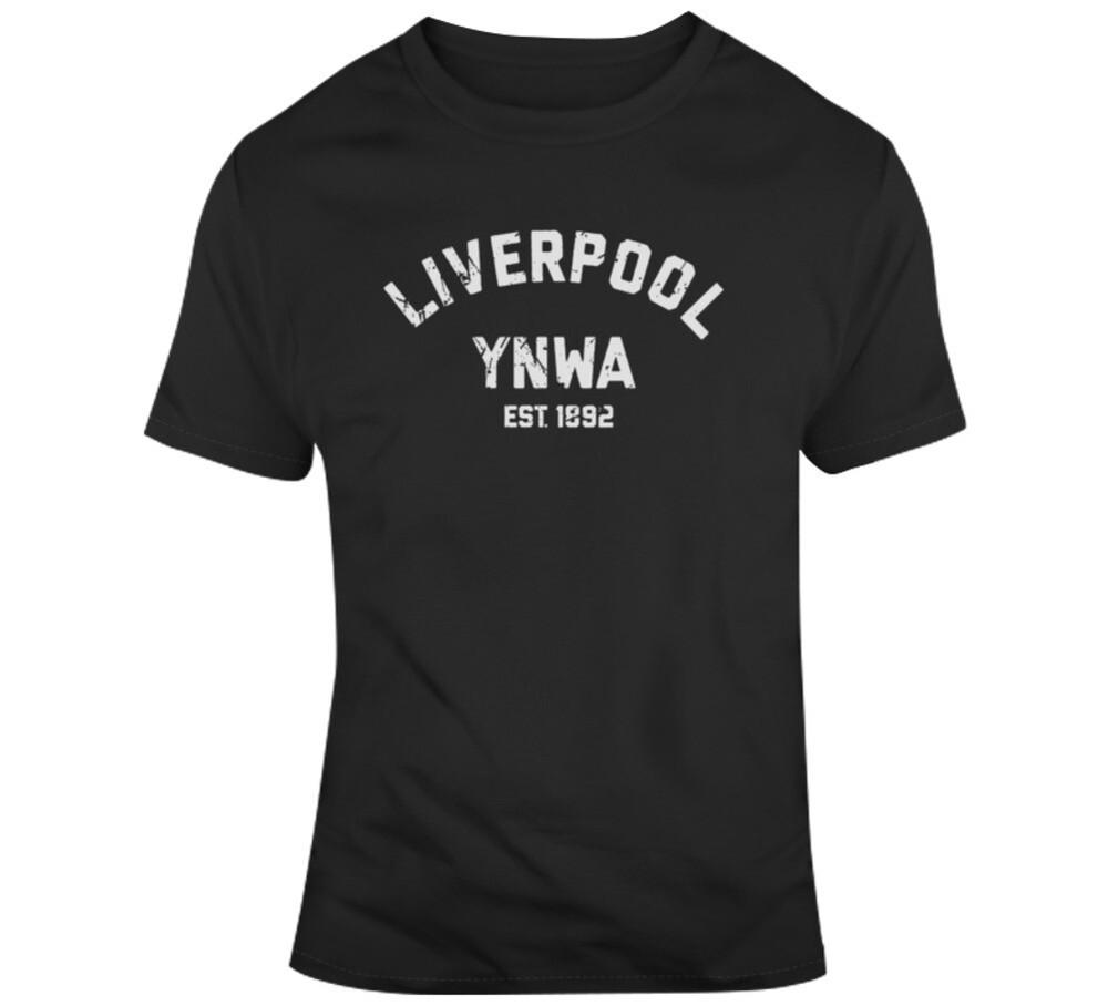 Lfc Премьер-лига Ливерпуль Ynwa Футбольный фанат Потертая футболка Унисекс футболка M