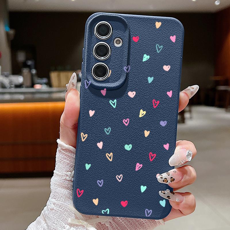 Love Hearts Case For Samsung Galaxy S24 S26 S23 S22 S25 Ultra S21 FE Edge A34 A16 A36 A56 A15 A35 A17 A37 A57 A54 A55 5G Capa