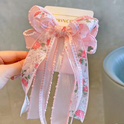 1 Piece New Country Style Bow Girls Hairpins Children Headwear Hairgrip Hair Clips Barrettes Hair Accessories