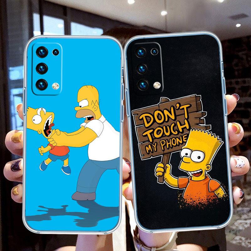 S-Simpsons Transparent Phone Case for LG K22 K30 K40 K40S K41 K42 K50 K50S K51 K51S K52 K61 K62 K71 K92 Q60 Q61 V40 V50 V60