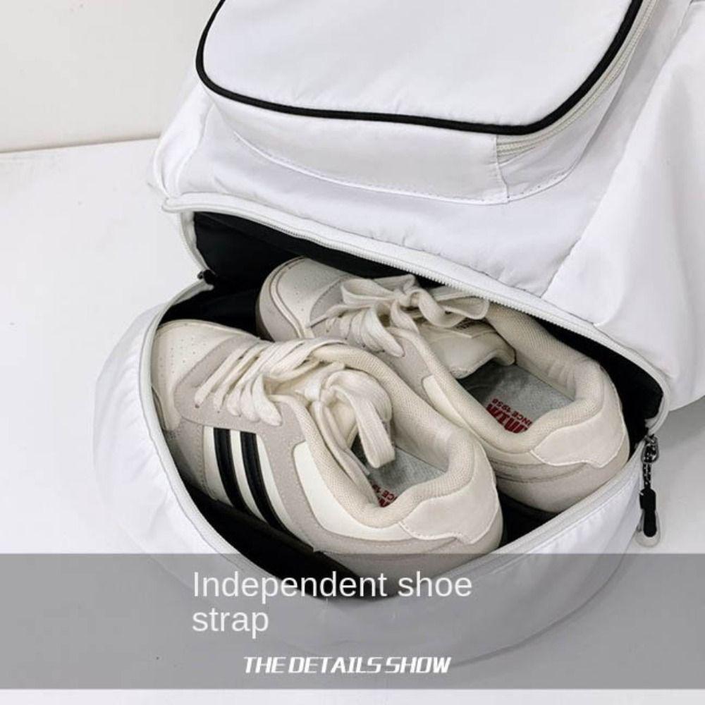 with Shoes Pocket Badminton Sports Bag Large Capacity Gym Pack Outdoor Sports