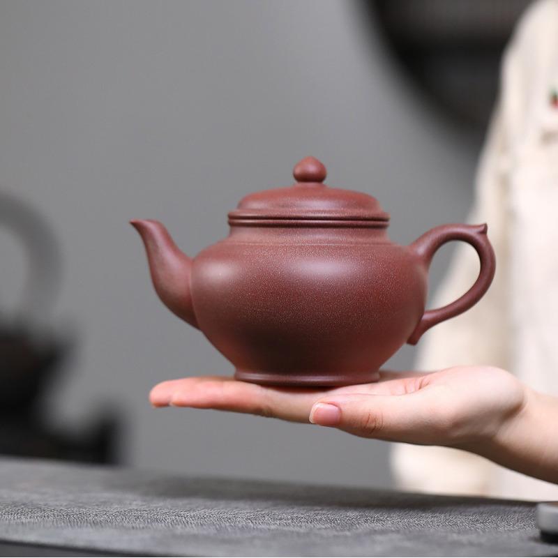 

400ml Antique Yixing Purple Clay Teapots Handmade Laughing Sakura Pot Raw Ore Peach Blossom Mud Tea Soaking Kettle Zisha Tea Set