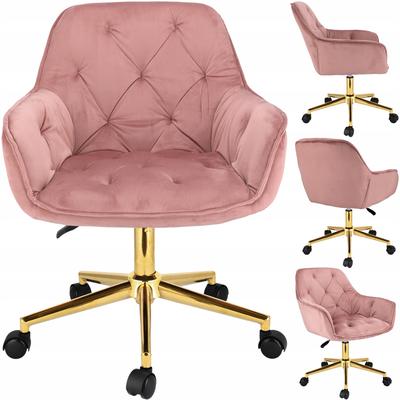 LARGO Pink Armchair On a Gold Foot