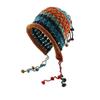 Women Winter Knitted Cap Ball Decor Elastic Thick Autumn Tassel Up Out Winter Hat Hollow Warm Cap Ear Protection Hat