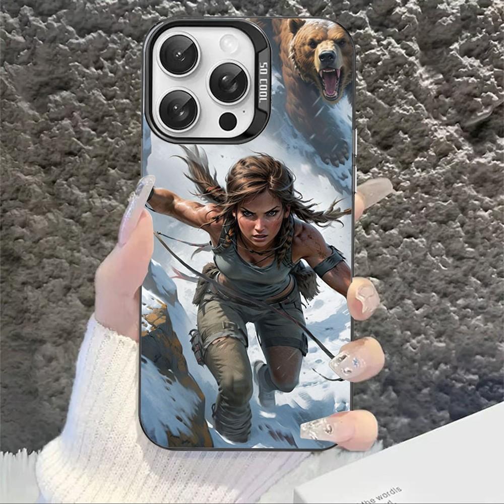 Video Game Tomb Raider Phone Case For IPhone 16 15 14 13 12 11 Pro Max X XR XSMAX 8 7 Plus Matte Shockproof Back Cover