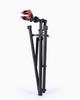 CXWXC Bicycle Maintenance Stand Work Stand Road Bike Steel Adjustable Foldable Display Stand with Tool Support Bar Black Height/Angle Tray/Handle