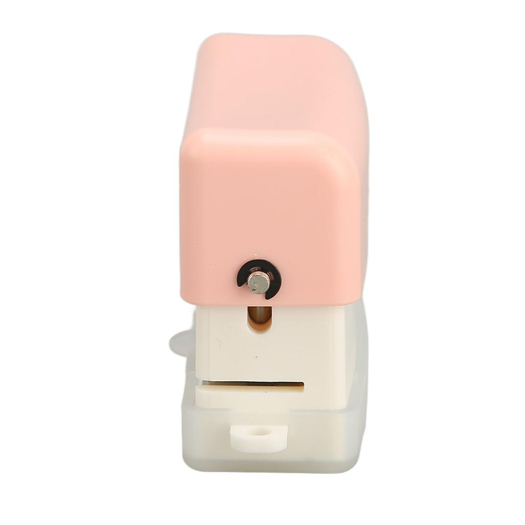 6 Hole Paper Puncher Portable Cute Style ABS Manual Operation 7mm Punching Depth Desktop Punch Puncher for Office Pink