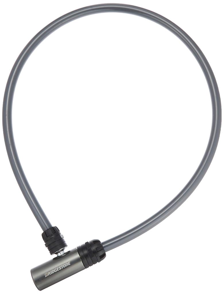 Bridgestone Allock Bicycle Dark 12cm Diameter X Lock, Gray, Anti-Theft, 80cm, WL-AD.B
