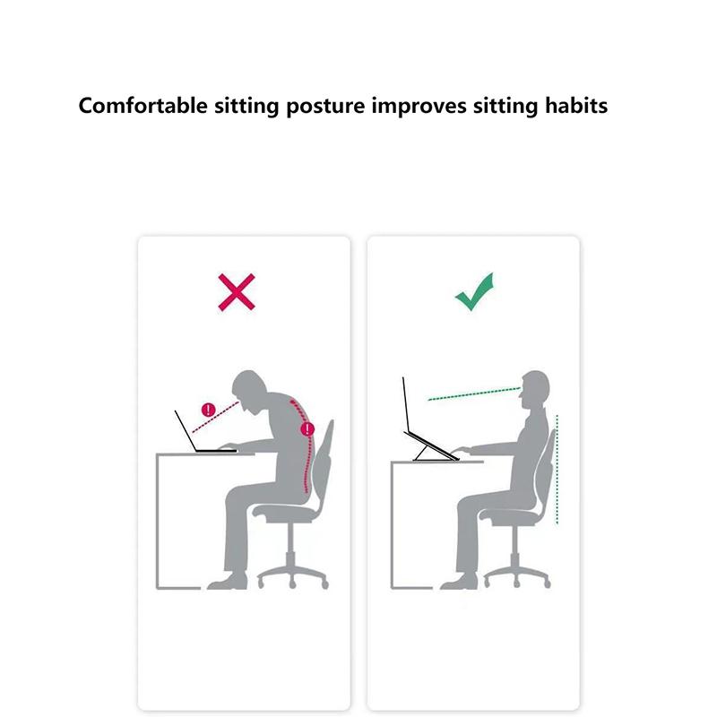 Faltbarer Desktop-Laptophalter mit Telefonständer für Macbook für Lenovo Thinkpad für HP Dell, verstellbarer Notebook-PC-Riser