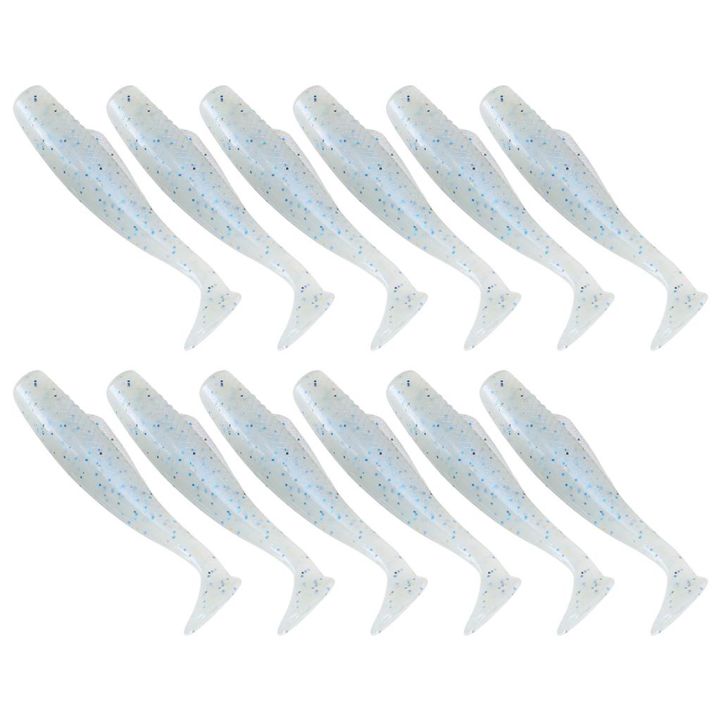 2Set 6pcsSet Artificial Simulation Solf Silicone Fishing Lure Soft Bait T Tail Accessory6#