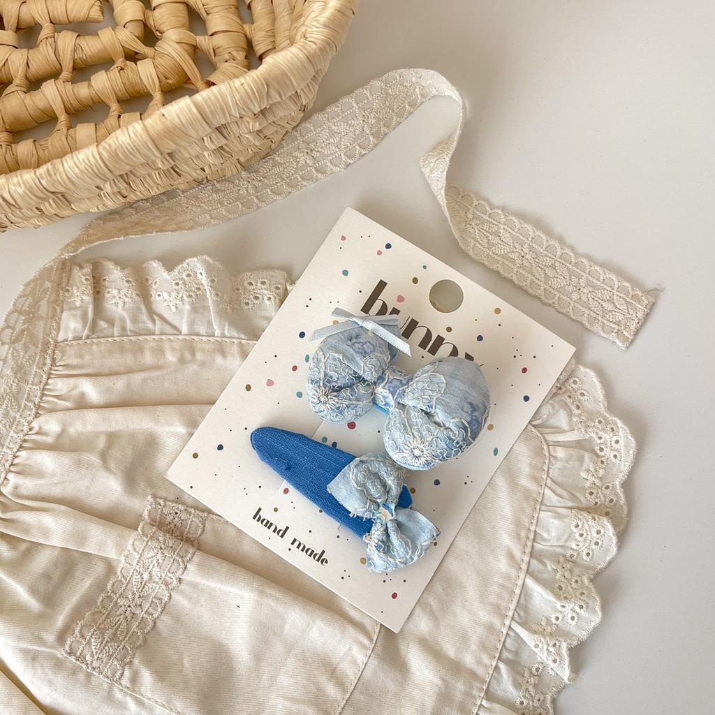 Cute Children Hair Pins Matte Cartoon Fruit Plant Fabric Embroidery BB Hair Clips for Girl Korea Simple Fashion Hair Accessories