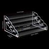 Acrylic 4 Tier Display Organizer Clear Stand for Perfume Makeup Desserts and Stable with Unique Multi Layer Design