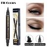 Schwarzer Eyeliner Stempel Dreieck Doppelseitiger Flüssiger Eyeliner Wasserdicht Schweißfest Schnell Trocknender Eyeliner Make-up Stempel Werkzeug Kosmetik