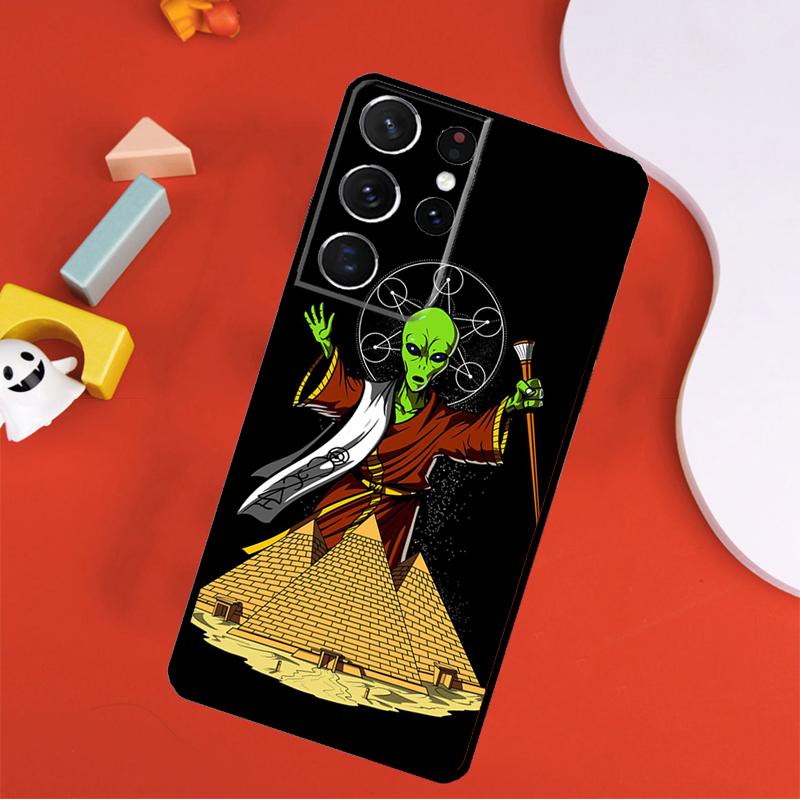 Space Alien Magic Phone Case For Samsung Galaxy S25 Ultra S24 Ultra S9 S10 S20 S21 S22 S24 Plus S23 FE Cover