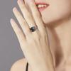 Adjustable Moonstone Ring Elegant Design With Openable Shank For Daily Wear And Special Occasions Alloy Jewelry