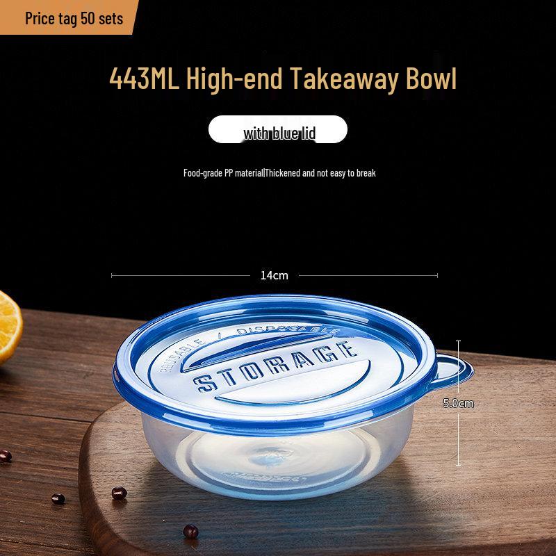 Disposable Round Lunch Boxes with Cutlery