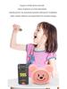 Cartoon K Song Multifunctional Desktop KTV Microphone Speaker with High-Definition Sound, Smile Face, and Cute Ears.