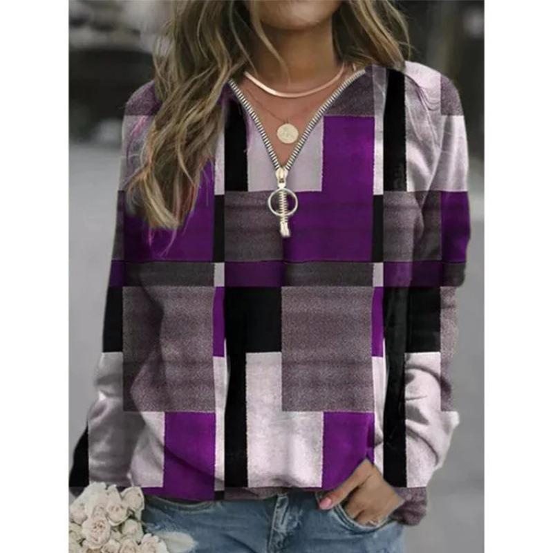 QICED Felpe con cappuccio e felpe casual a maniche lunghe da donna