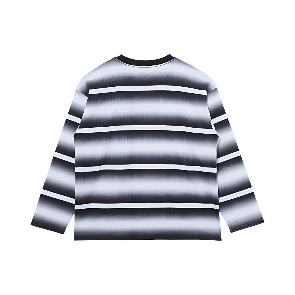 New Era SS22 MLB Color Block Gradient Striped Crew Neck Long Sleeve T-Shirt Unisex Tops 13095658