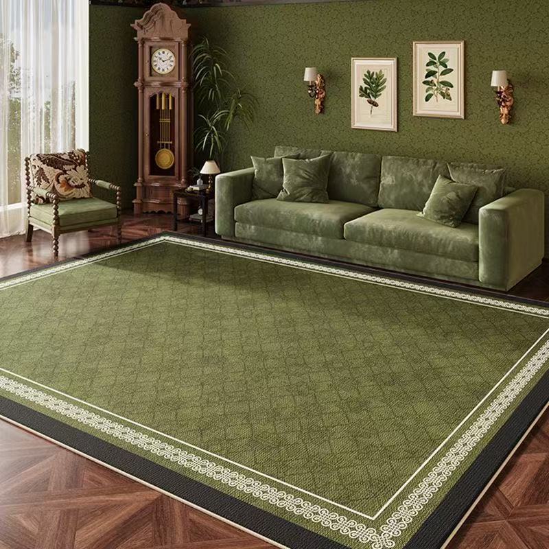 

European Style Retro Living Room Non-slip Carpet Luxurious High-end Bedroom Decoration Rug Big Size Easy Cleaning Sofa Table Mat 60x90cm